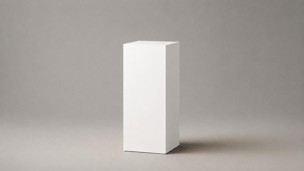Display Pedestal - White