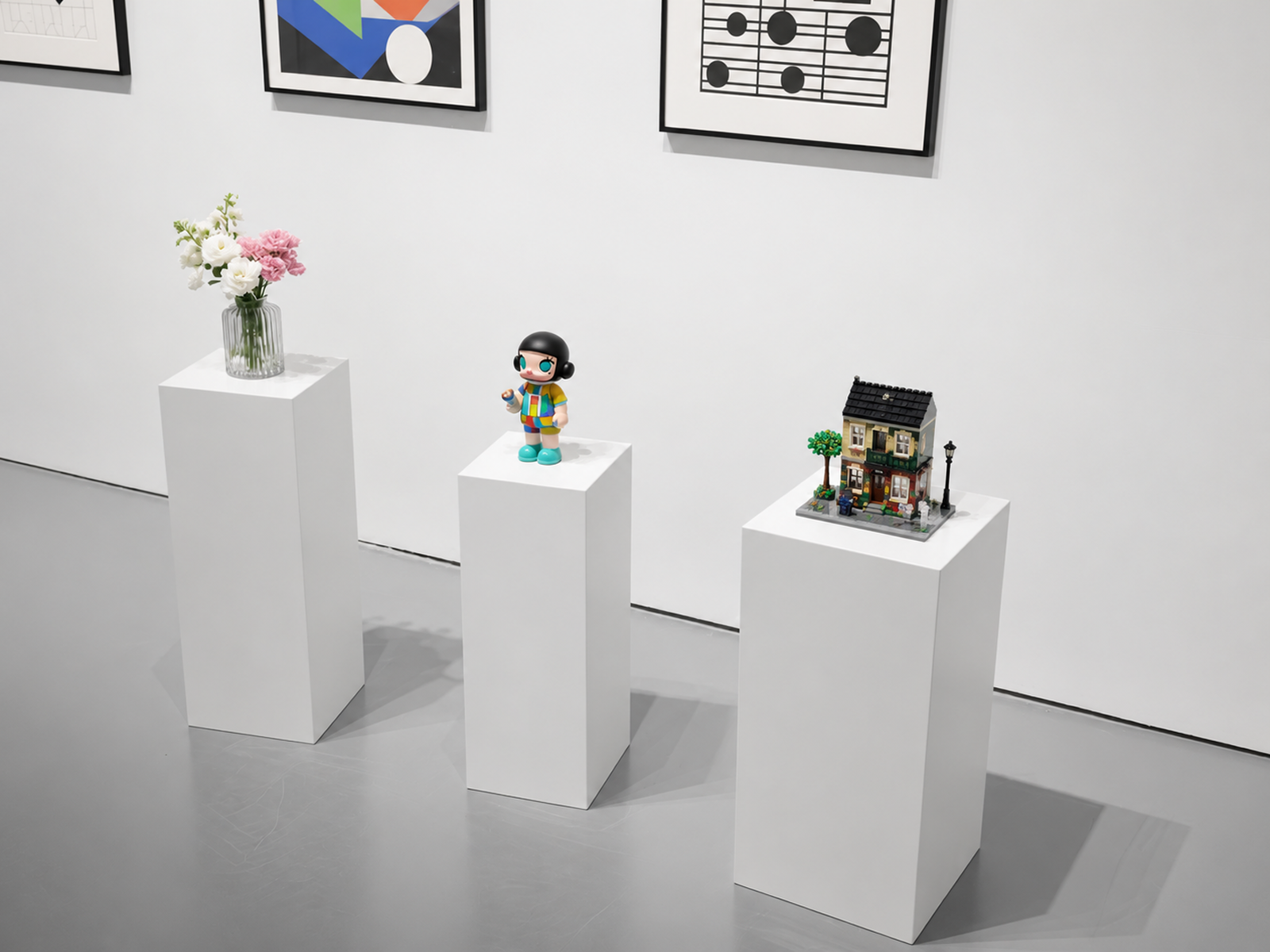Display Pedestal - White